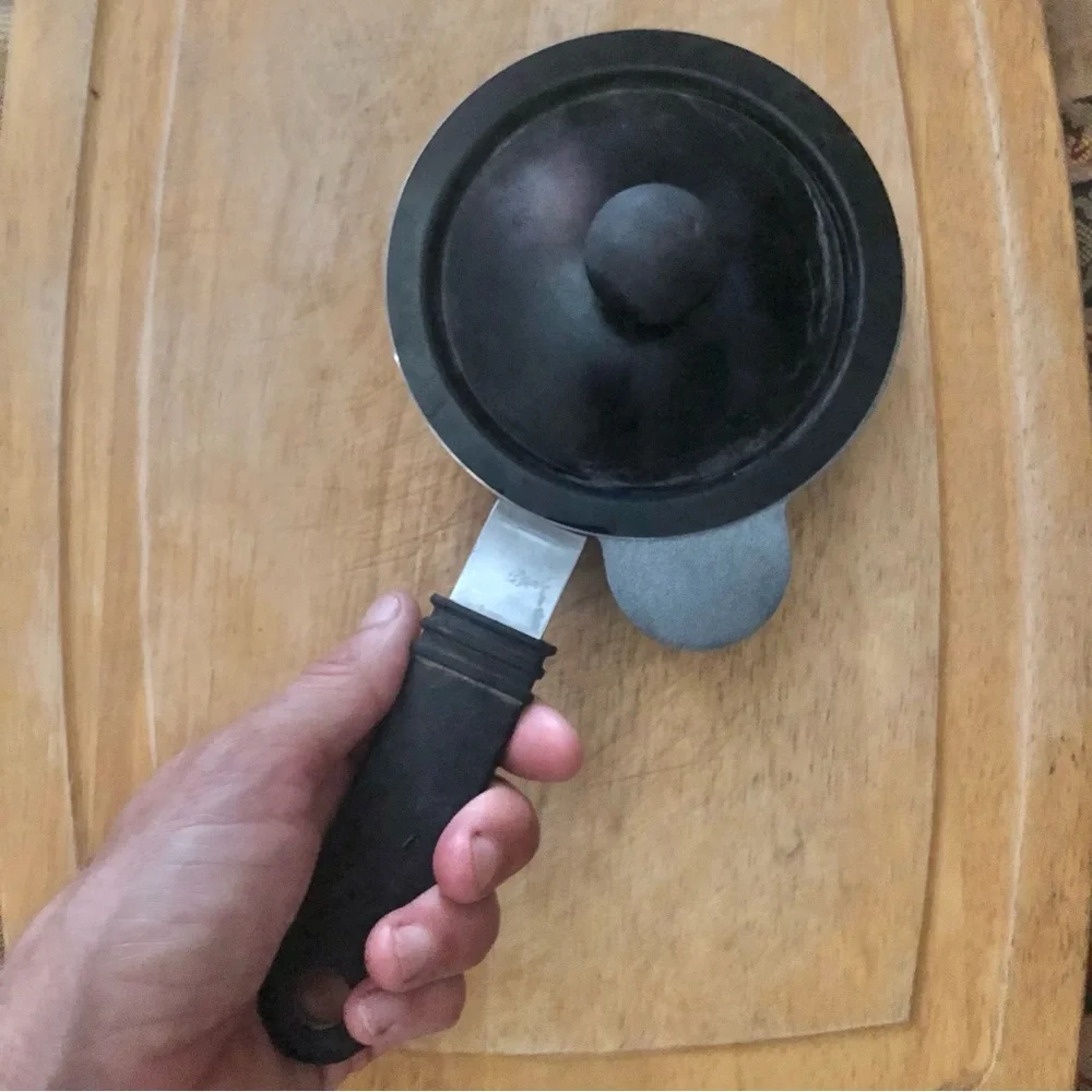 Black Egg Poacher Small 4” Nonstick Pan Gas Electric Off Grid Wood Stove